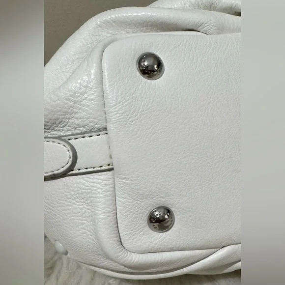 RARE Marc Jacobs New Q Small Legend StuddedLeather Satchel Crossbody White NWT